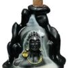 D Event Decor Lord?Shiva Backflow Incense Burner?Combo?? Black Ceramic Smoke Fountain with 5?Free Aroma Cones