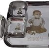 Va Sun Customized Gift/Custom Laser Print Stainless Steel Dinner Set (8 inch Square)