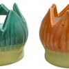 Ceramic Lotus Flower Incense Stick Holders, Set of 2