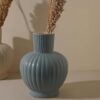 Earthly India Modern Sky Blue Ceramic Tranquil Vase (11 Inch) for Home Decoration & Living Room | Stylish Centre Table Flower Pots Show Pieces for Bedroom, Dining Table | Decorative Gift-Pack of 1