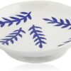NATRIEL Blue Pottery White Color Plate Artisan Handcrafted Plate for Classic Home and Kitchen Decor and Serving Handmade and Handpainted (Leaf (White), 6" to 8")