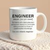 KNITROOT Ceramic Coffee Mug, Microwave Safe, Engineer Print Premium Ceramic Mug, Tea Mug, Milk Mug, Cup for Gift, Best Return Gift, Best Gift - White Mug, 250ml/8.5oz