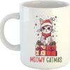 Happu? - Printed Ceramic Coffee Mug, Christmas Gifts, Meowy Catmas, Gifts for in Laws, Gift Items, Dad, Brother, Family, K234-WH