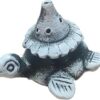 Turtle Shaped Incense Holder | Ceramic Backflow Cone Burner | Decorative Smoke Diffuser for Home Decor, Pooja Room, Meditation Space | Black and White Finish - Pack of 1