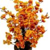 RR Crafts Artificial Blossom Flower Marigold Fluffy Garlands for Festive Pooja Wedding Housewarming Diwali Decorations Festival Events,Pooja Room Approx. Yellow 5 || Orange 5-10 Pieces?