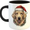 Happu? - Printed Ceramic Coffee Mug, Christmas Gifts, Dog Santa Cap, Gifts for in Laws, Gift Items, Son, Gift Hampers, Daughter, K197-BK