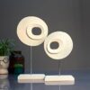 Correa Studios Zen Twin – Minimalist Sculpture Showpiece | Elegant Home Decor for Living Room, Bedroom & Office | Unique Gift for Housewarming & Special Occasions (Off White)