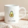 KNITROOT Ceramic Coffee Mug, Microwave Safe, AVO-Cardio Print Premium Ceramic Mug, Tea Mug, Milk Mug, Cup for Gift, Best Return Gift, Best Gift - White Mug, 250ml/8.5oz