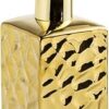 FabSeasons Soap Dispenser with Pump, Golden symmteric Pattern Bottle for Liquid soap, Homemade Lotions and Essential Oil, 380ML, Square Base