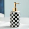The Better Home 310ml Ceramic Soap Dispenser for wash Basin - Black | Kitchen Accessories Items | Handwash Dispenser Bottle