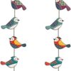 Artvibes Colorful Birds Wall and Door Hanging for Home|Gift, Wall Decoration (WH_5216N)-Multicolour-Engineered Wood