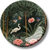 Adorvue New Launch Lotus Flower Pichwai Home Decor Ceramic Wall Plate For Home, Office, Living Room, and Gift Home Decoration Item - 10 Inches