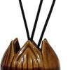 Purpledip Ceramic Incense Stick Holder Agarbatti Stand: Lotus (12676)