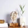The Artment your artistic apartment Surreal Bricked Man Table Accent Cream Resin Showpiece: Home D?cor for Living Room, Bedroom - Ideal Gift, Office Desk Accent, Artisan Crafted, Elegant Design