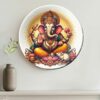 Adorvue New Launch Shri Ganesha Idol Decorative Wall Plate For Home, Office, Living Room, and Gift Home Decoration Item - 10 Inches