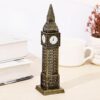 SATYAM KRAFT Metal 1 Piece UK-World Famous Building The Big Ben Antique Vintage Statue,Room, Office, Decorative Showpeice for Home, Desk Decor, Table Stand