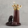 Correa Studios Serenity 4 - Modern Home Decor Set with Classic Aesthetics (Burgundy)