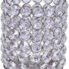 Rustik Craft Small Crystal Votive Showpiece for Home Decor Festive Tabletop & Gifting - Decorative Tea Light Holder (1 Pc)