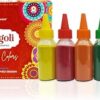 Ascension Rangoli Powder Colors Bottles Design Creativity Diwali Floor Rangoli Art Ceramic Colours Rangoli Color Powder Rang for Navratri Pooja Mandir (Pack of 5)