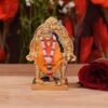 Collectible India Sai Baba Murti Idol Statue Gold Plated Saibaba Idol Showpiece for Car Dashboard Pooja Room Home Decoration Spiritual (Size 2.2 x 3 Inches)