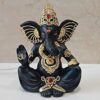 CraftVatika Ganesh Idol Murti Statue Gold Plated Blessing Ganesha Ganpati Idols Showpiece Figurine Home Office Pooja Room Table Desk Entrance Decoration