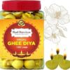 Hari Darshan Pure Cow Ghee Diya | Large Size | Wax-Free | 45 Min Burning Time | Pure Ghee Diya for Pooja Temple Rituals | Ready-to-Use Cow Ghee Diya for Prayers & Special Occasions - Pack of 100
