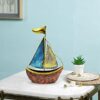 CraftVatika Metal Turkish Ship Boat Naav Showpiece Figurine for Home Decor Living Room Tabletop Desktop Side Corner, Home Decorative Items (12 Inches Height) (Type 1)