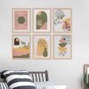 kotart minimal design digital boho prints for Living Room Bedroom Office Room Decor - Painting for Wall Decoration (10x13 inch) Pack of 6