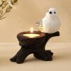 CraftVatika Home Decor Decoration Items for Living Room,Tealight Candle Holder, Resin Bird Showpiece for Home Tabletop Decor, Return Gift for Women, Gifting Items, Gifts for Family and Friends