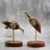 Naayaab Craft Premium Handcrafted Decorative Elegant Look Swan Pair Sculpture for Home D?cor Showpiece Figurine Saras Love Birds for Home Decor - Set of 2-6inch