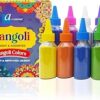 Ascension Rangoli Powder Colors Bottles Design Creativity Diwali Floor Rangoli Art Ceramic Colours Rangoli Color Powder Rang for Navratri Pooja Mandir (Pack of 10)