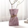 Glimpse Homes Crumpled Bag Vase | 8 inch (Gloss, Lilac)