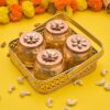 Webelkart | Table Decoration Item | Diwali Decor Items| Serving Pots tylish Storage Box |Chocolate Container (Set of 4)