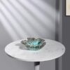 Simplicera OceanBloom Starfish Ceramic Bowl | Coastal Light Blue & Onyx Swirl Glaze | Decorative Star Shape Dish for Jewelry, Keys, Trinkets, Vanity & Table Decor | Bedroom, Living Room, Home Decor