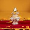 House of Wemy Silver Kalash Statue for Pooja Room Decor, Diwali & Festival Gifting - 3.5 Inches