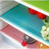 Yellow Weaves PVC Plastic Rectangular Refrigerator Printed Mats(11X17-Inch,Multicolour) Striped