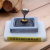SAUDEEP INDIA Omkareshwar Jyotirlinga Miniature Statue | Handcrafted Lord Shiva Replica for Temple, Home Decor, Office & Spiritual Gift | Mini Jyotirlinga Statue for Pooja Room