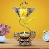 JH Gallery Handcrafted Metal Ganesha Tealight Candle Holder for Home Decor/Showpiece Decorations Items for Home, Living Room, Pooja Room - Corporate Gift Items (Antique Yellow)