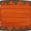 woodenclave Handcrafted Ceramic Decorative Fruit Snacks Serving Tray Platter Plate Dining Tableware for Home Kitchen - Rust (Design 27)
