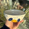 Orange Hand-painted Snack Bowl