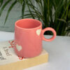 Small Pink Heart Narrow Coffee Mug