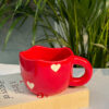 Pinterest Red Heart Coffee Mug