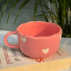 Small Pink Heart Broad Coffee Mug