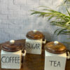 Tea, Coffee & Sugar Airtight Jar Combo Set (Set of 3)