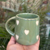 Green Emerald Heart Mug