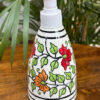 Red Orange Floral Hand-wash Dispenser (Round)