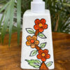 Red Orange Floral Hand-wash Dispenser
