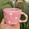 Whirl of Hearts Coffee Mug (Pink)