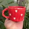 Whirl of Hearts Coffee Mug (Red)