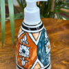 Orange Green Floral Hand-wash Dispenser (Round)